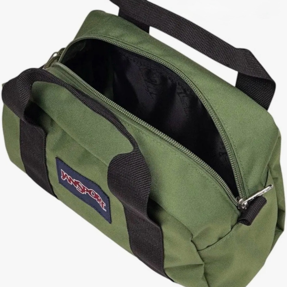 JanSport Weekender Mini Duffel, Adjustable Strap, Zip Closure, Cargo Green - Picture 5 of 8